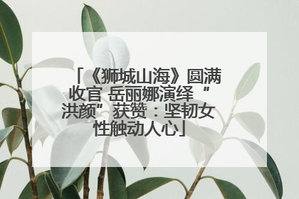 《狮城山海》圆满收官 岳丽娜演绎“洪颜”获赞：坚韧女性触动人心