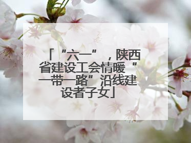 “六一”，陕西省建设工会情暖“一带一路”沿线建设者子女