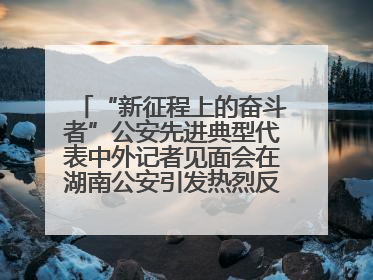 “新征程上的奋斗者”公安先进典型代表中外记者见面会在湖南公安引发热烈反响(一)