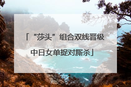 “莎头”组合双线晋级 中日女单捉对厮杀
