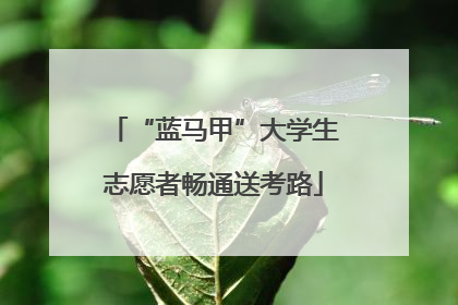 “蓝马甲”大学生志愿者畅通送考路
