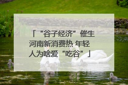 “谷子经济”催生河南新消费热 年轻人为啥爱“吃谷”