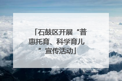 石鼓区开展“普惠托育、科学育儿”宣传活动