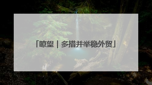 瞭望｜多措并举稳外贸