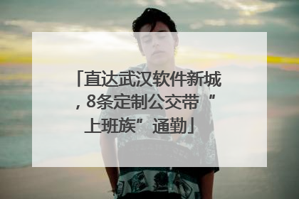 直达武汉软件新城，8条定制公交带“上班族”通勤