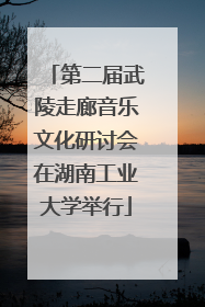 第二届武陵走廊音乐文化研讨会在湖南工业大学举行