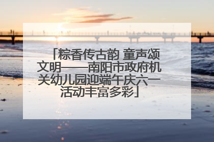 粽香传古韵 童声颂文明——南阳市政府机关幼儿园迎端午庆六一活动丰富多彩