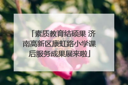 素质教育结硕果 济南高新区康虹路小学课后服务成果展来啦