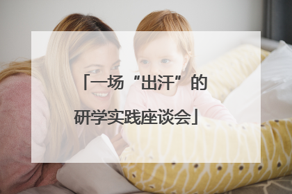 一场“出汗”的研学实践座谈会