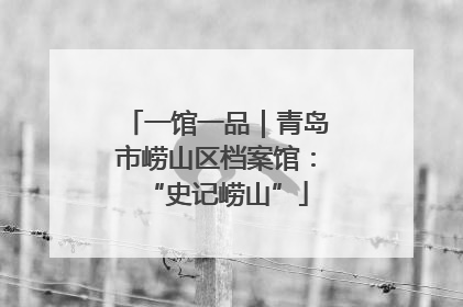一馆一品｜青岛市崂山区档案馆：“史记崂山”