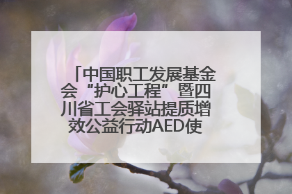 中国职工发展基金会“护心工程”暨四川省工会驿站提质增效公益行动AED使用培训在达州举行