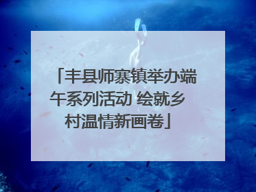 丰县师寨镇举办端午系列活动 绘就乡村温情新画卷