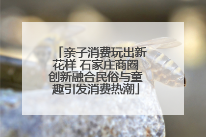 亲子消费玩出新花样 石家庄商圈创新融合民俗与童趣引发消费热潮