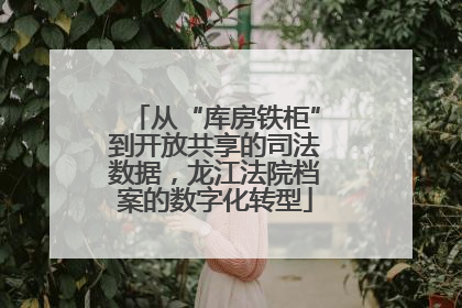 从“库房铁柜”到开放共享的司法数据，龙江法院档案的数字化转型