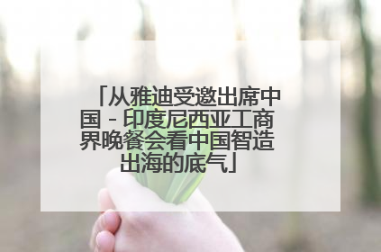 从雅迪受邀出席中国－印度尼西亚工商界晚餐会看中国智造出海的底气