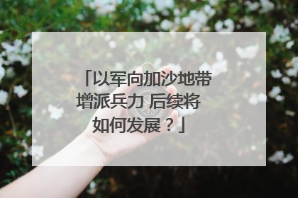 以军向加沙地带增派兵力 后续将如何发展？