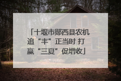 十堰市郧西县农机追“丰”正当时 打赢“三夏”促增收