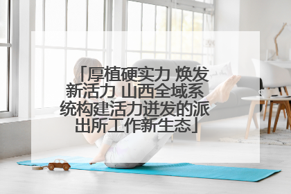 厚植硬实力 焕发新活力 山西全域系统构建活力迸发的派出所工作新生态