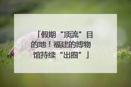 假期“顶流”目的地！福建的博物馆持续“出圈”