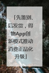 先鉴别、后发货，得物App创新模式推动消费正品化升级