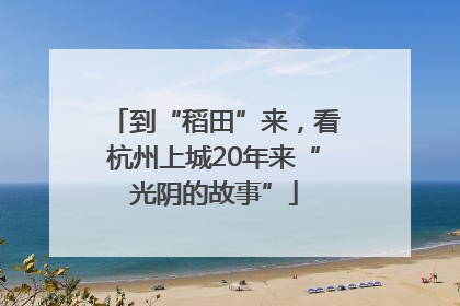 到“稻田”来，看杭州上城20年来“光阴的故事”