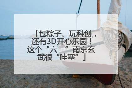 包粽子、玩科创，还有3D开心乐园！这个“六一”南京玄武很“哇塞”