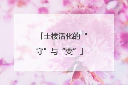 土楼活化的“守”与“变”