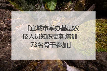 宜城市举办基层农技人员知识更新培训 73名骨干参加