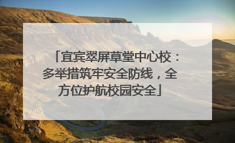 宜宾翠屏草堂中心校：多举措筑牢安全防线，全方位护航校园安全