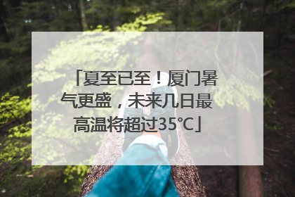 夏至已至！厦门暑气更盛，未来几日最高温将超过35℃