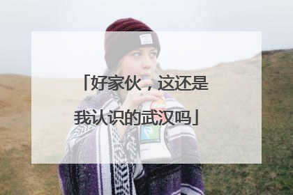 好家伙，这还是我认识的武汉吗