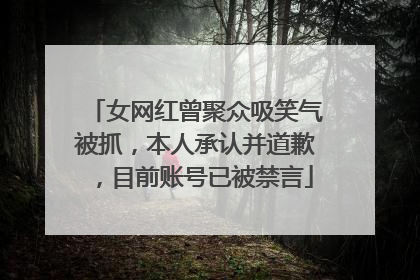 女网红曾聚众吸笑气被抓，本人承认并道歉，目前账号已被禁言