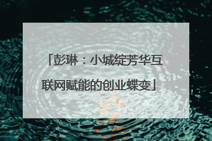 彭琳：小城绽芳华互联网赋能的创业蝶变