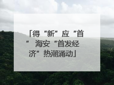 得“新”应“首” 海安“首发经济”热潮涌动