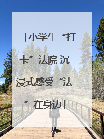 小学生“打卡”法院 沉浸式感受“法”在身边