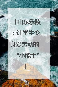 山东乐陵：让学生变身爱劳动的“小能手”