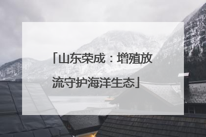 山东荣成：增殖放流守护海洋生态