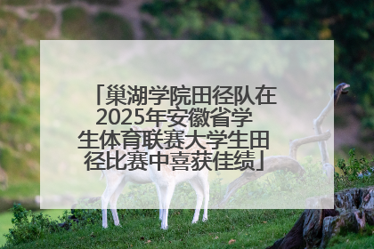 巢湖学院田径队在2025年安徽省学生体育联赛大学生田径比赛中喜获佳绩