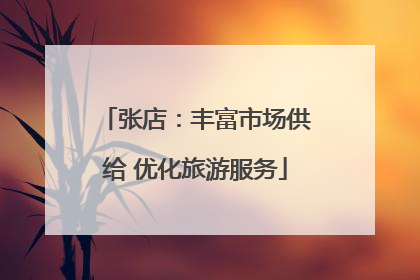 张店：丰富市场供给 优化旅游服务