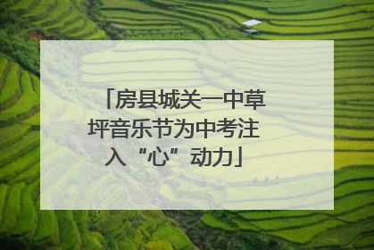 房县城关一中草坪音乐节为中考注入“心”动力