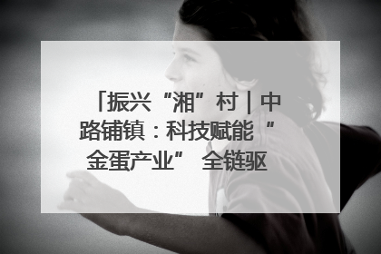 振兴“湘”村｜中路铺镇：科技赋能“金蛋产业” 全链驱动乡村振兴
