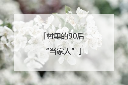 村里的90后“当家人”