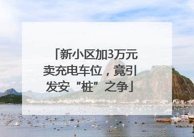 新小区加3万元卖充电车位，竟引发安“桩”之争