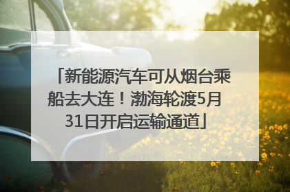 新能源汽车可从烟台乘船去大连！渤海轮渡5月31日开启运输通道