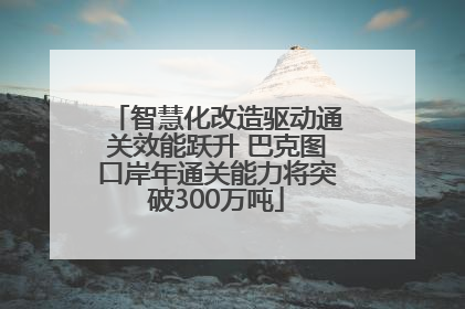 智慧化改造驱动通关效能跃升 巴克图口岸年通关能力将突破300万吨