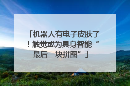 机器人有电子皮肤了！触觉或为具身智能“最后一块拼图”