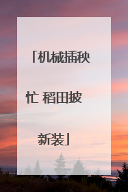 机械插秧忙 稻田披新装