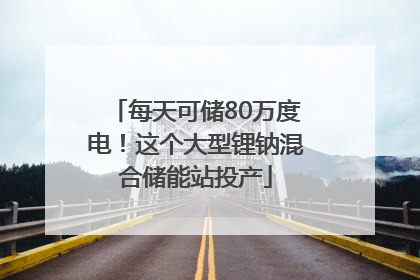 每天可储80万度电！这个大型锂钠混合储能站投产