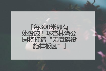 每300米即有一处设施！环杏林湾公园将打造“无障碍设施样板区”