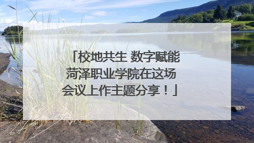 校地共生 数字赋能 菏泽职业学院在这场会议上作主题分享！